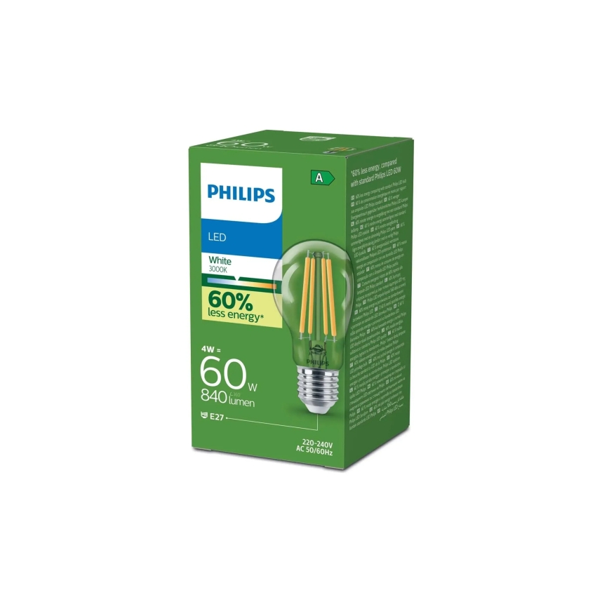 Żarówka LED ULTRAEFFICIENT VINTAGE Philips A60 E27/4W/230V 3000K