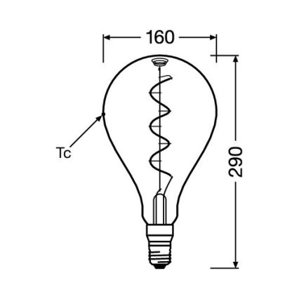 Żarówka LED Vintage Filament E27/4W/230V 1800K - Osram