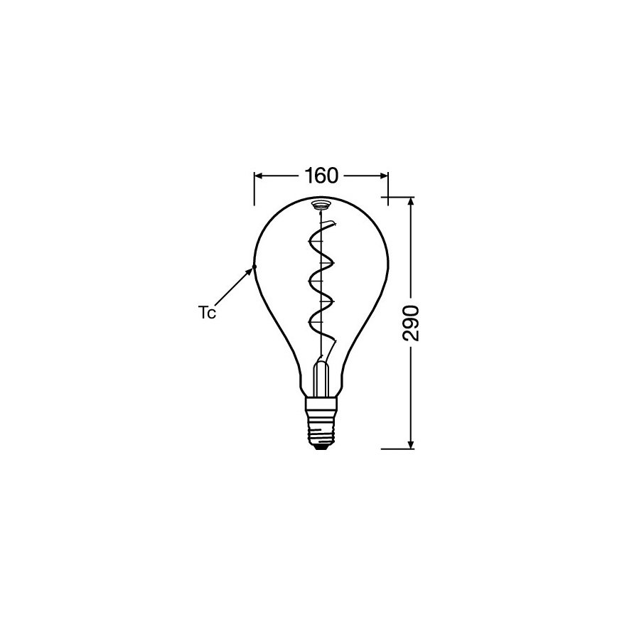 Żarówka LED Vintage Filament E27/4W/230V 1800K - Osram