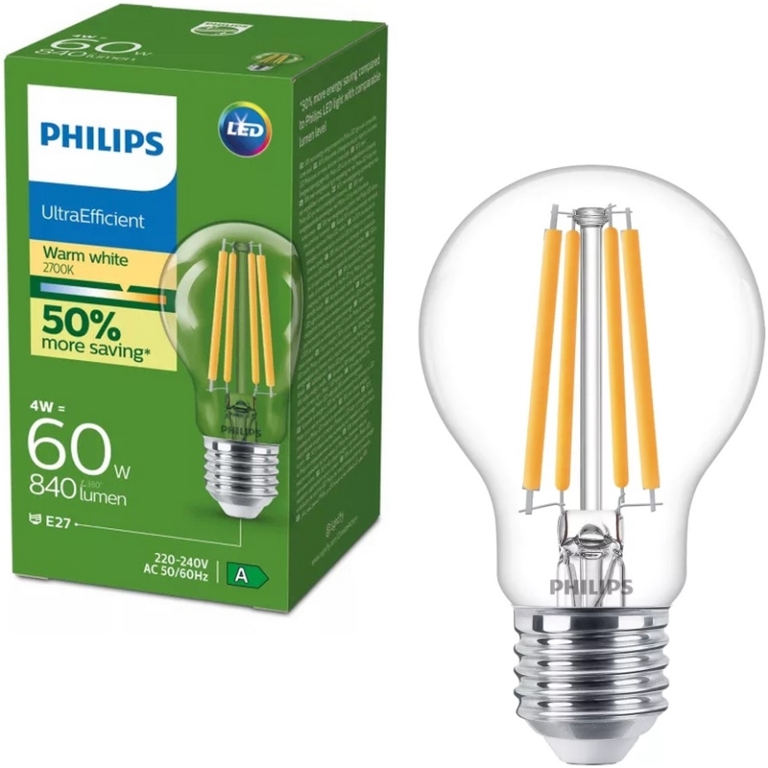 Żarówka LED VINTAGE Philips E27/4W/230V 2700K