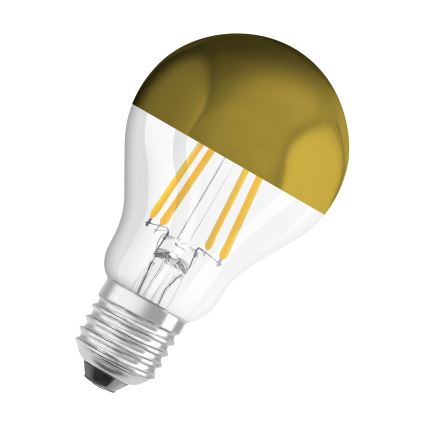 Żarówka LED z lustrzaną końcówką FILAMENT E27/6,5W/230V 2700K złota - Osram