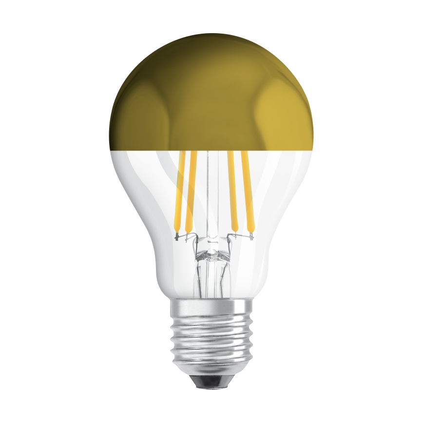 Żarówka LED z lustrzaną końcówką FILAMENT E27/6,5W/230V 2700K złota - Osram