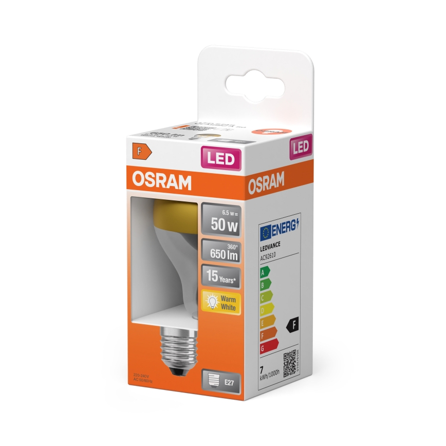 Żarówka LED z lustrzaną końcówką FILAMENT E27/6,5W/230V 2700K złota - Osram