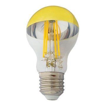 Żarówka LED z lustrzanym kloszem DECOR MIRROR A60 E27/8W/230V 4200K złota