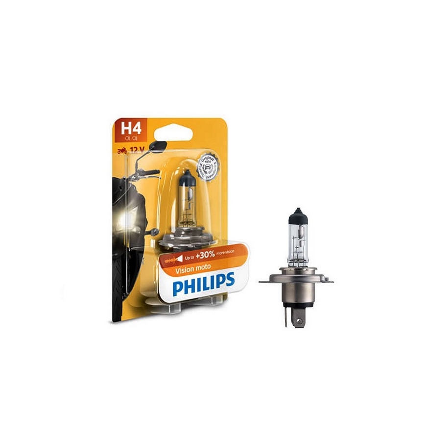 Żarówka motocyklowa Philips VISION MOTO 12342PRBW H4 P43t-38/60/55W/12V
