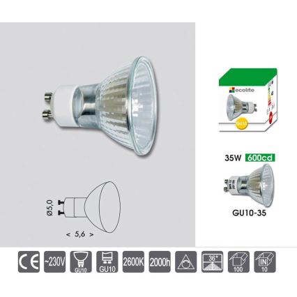 Żarówka przemysłowa halogenowa GU10/35W/230V