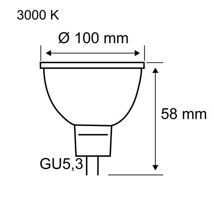 Żarówka reflektorowa LED GU5,3/4,9W/12V 3000K - Paulmann 28802