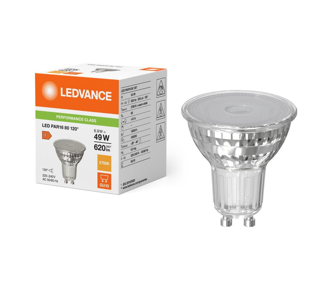 Żarówka reflektorowa LED PAR16 GU10/6,9W/230V 2700K 120° - Ledvance