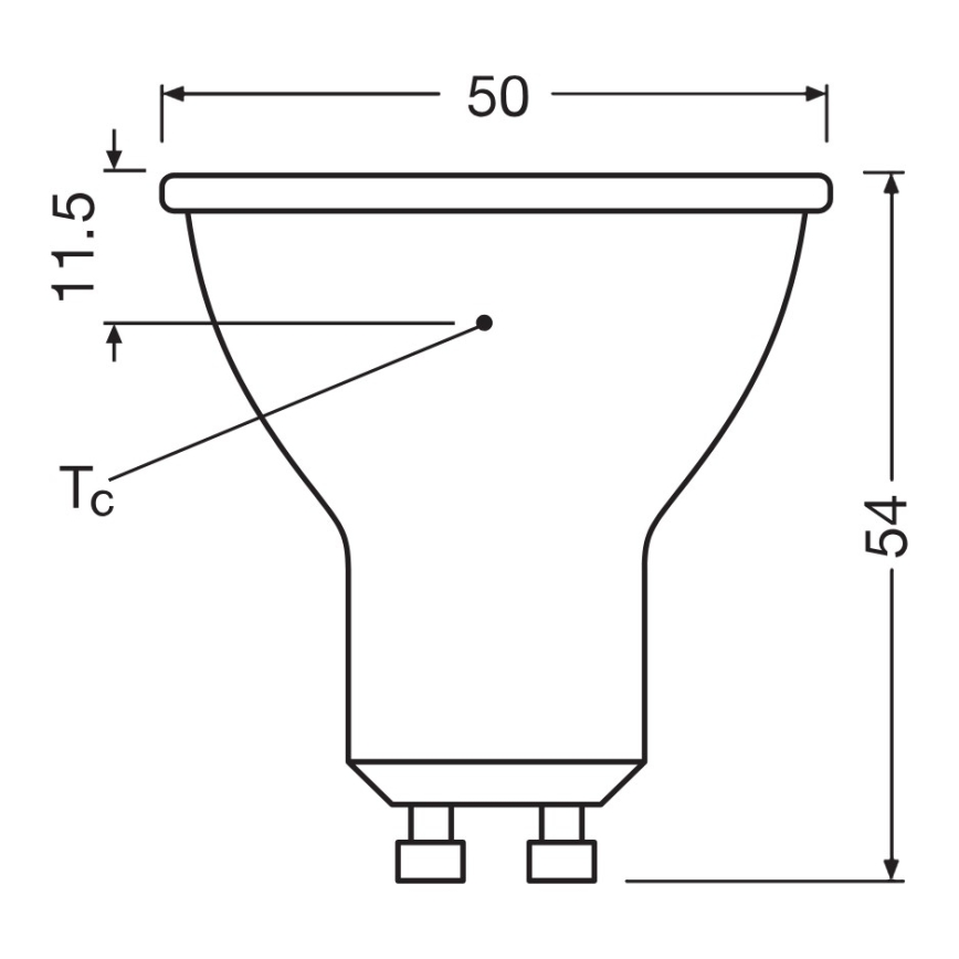 Żarówka reflektorowa LED PAR16 GU10/6,9W/230V 2700K 120° - Ledvance