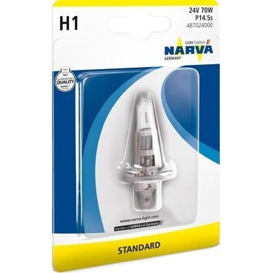 Żarówka samochodowa H1 P14.5s/70W/24V - Narva 48702NVAB1