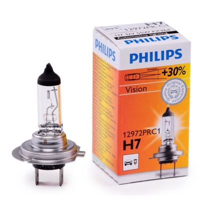 Żarówka samochodowa Philips VISION 12972PRC1 H7 PX26d/55W/12V