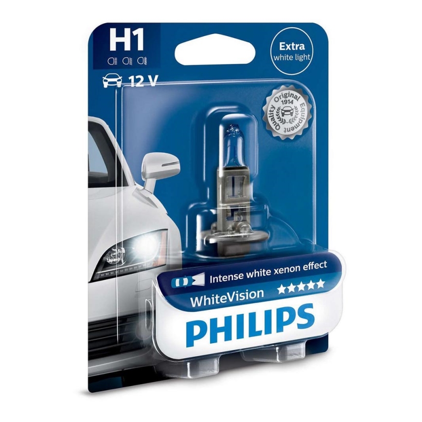 Żarówka samochodowa Philips WHITE VISION 12258WHVB1 H1 P14,5s/55W/12V