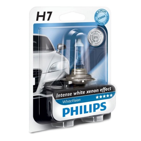 Żarówka samochodowa Philips WHITEVISION 12972WHVB1 H7 PX26d/55W/12V 3700K