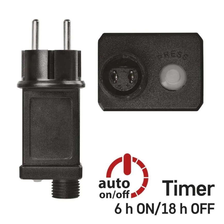 Zasilacz do łączonych łańcuchów świątecznych 12W/230V IP44