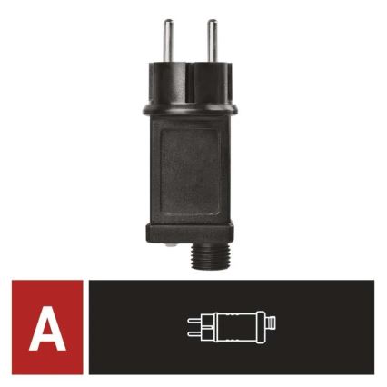 Zasilacz do łączonych łańcuchów świątecznych 12W/230V IP44