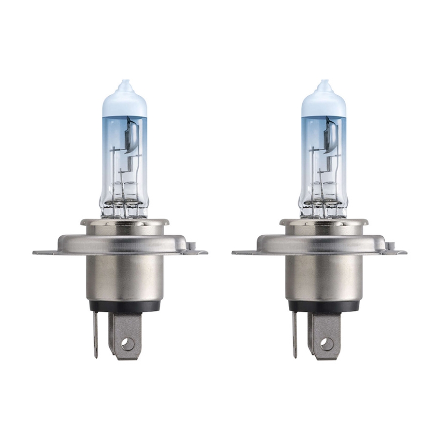 ZASTAW 2x Żarówka samochodowa Philips WHITEVISION 12342WHVSM H4 PX26d/60W/55W/12V