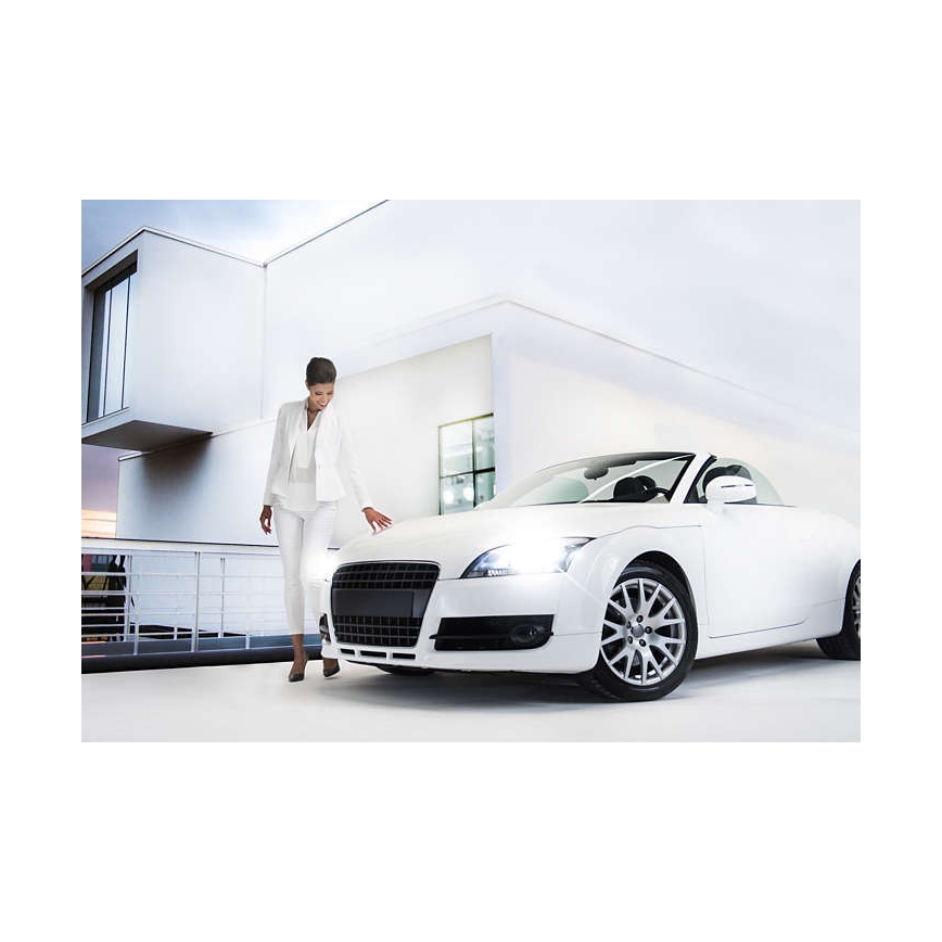 ZASTAW 2x Żarówka samochodowa Philips WHITEVISION 12342WHVSM H4 PX26d/60W/55W/12V