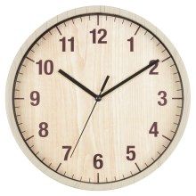 Zegar ścienny 1xAA 25 cm beżowy