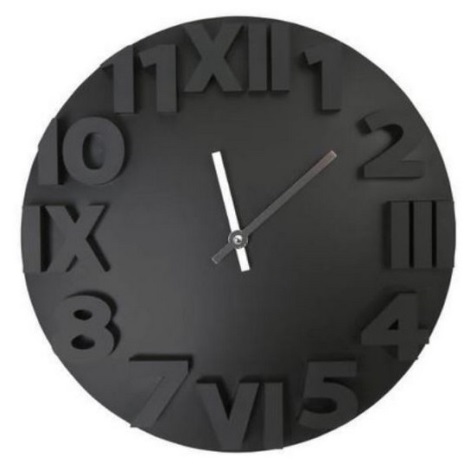 Zegar ścienny 3D design 1xAA czarny