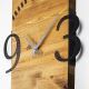 Zegar ścienny 41x74 cm 1xAA drewno/metal