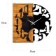 Zegar ścienny 58x58 cm 1xAA drewno/metal