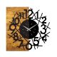 Zegar ścienny 59x58 cm 1xAA drewno/metal
