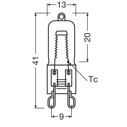 Zestaw 10 szt. żarówek do piekarnika HALOPIN G9/25W/230V 2700K - Osram