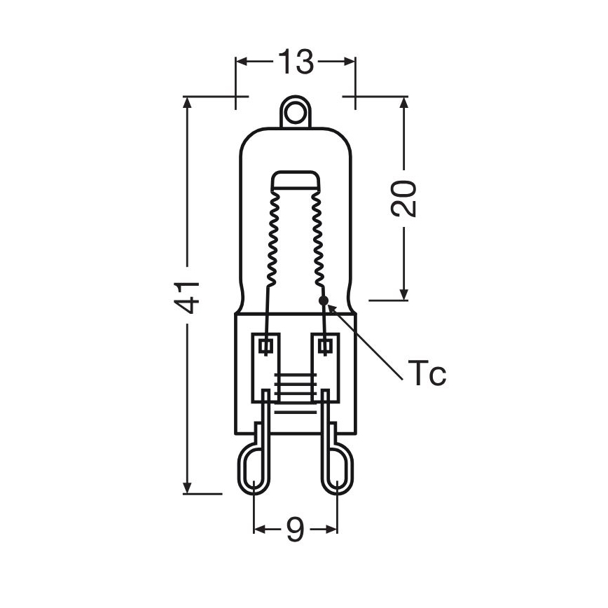 Zestaw 10 żarówek do piekarnika HALOPIN G9/40 W/230 V 2700 K - Osram