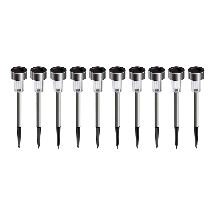 ZESTAW 10x LED Lampa solarna LED/0,06W/1,2V 6000K IP44