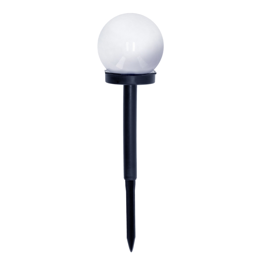 ZESTAW 10x LED Lampa solarna LED/0,12W/1,2V 6500K IP44 czarne/białe