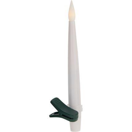 ZESTAW 10x ściemnialnych świątecznych dekoracji LED/1xAAA 15 cm ciepła biała świeczka + pilot