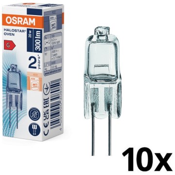 Zestaw 10x żarówek do piekarnika HALOSTAR G4/20W/12V 2700K - Osram