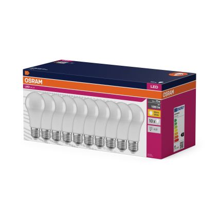 ZESTAW 10x żarówek LED CLASSIC A75 E27/10W/230V 2700K - Osram