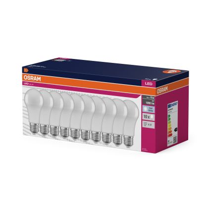 Zestaw 10x żarówek LED CLASSIC A75 E27/10W/230V 4000K - Osram