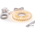 ZESTAW 1x taśma LED MYLIVING LIGHTSTRIP LED/22W/230V 5 m + 5x profil do zabudowy 1 m srebrny/biały