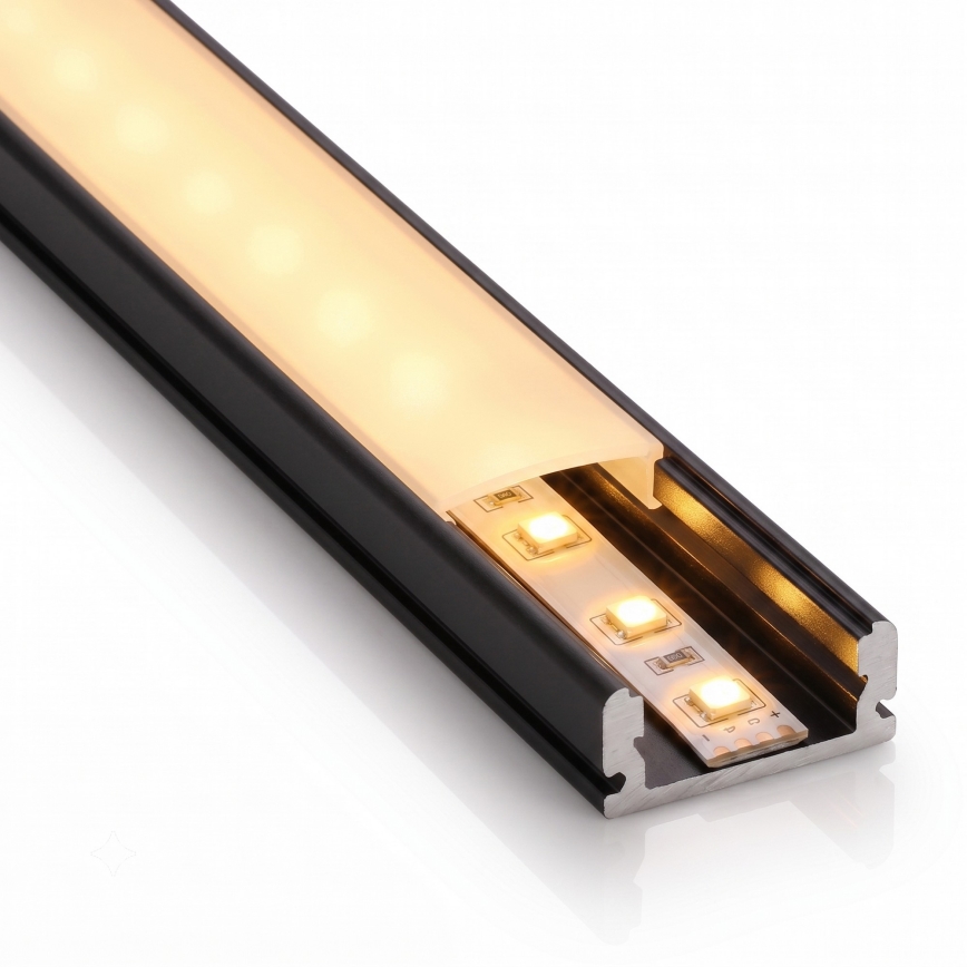 ZESTAW 1x Taśma LED MYLIVING LIGHTSTRIP LED/22W/230V 5 m + 5x profil do zabudowy 1 m czarny/biały
