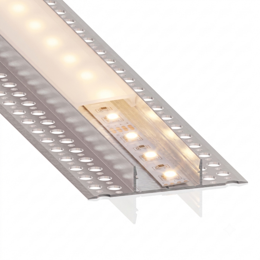 ZESTAW 1x taśma LED MYLIVING LIGHTSTRIP LED/22W/230V 5 m + 5x profil wpuszczany 1 m srebrny/biały