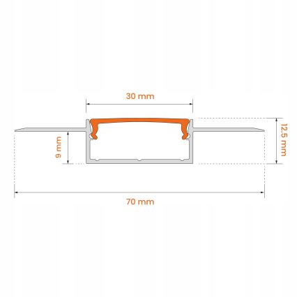 ZESTAW 1x ściemnialna taśma LED RGBW NEO LITE MUSIC LED/24W/230V 5 m IP65 Wi‑Fi Tuya + 5x profil do zabudowy 1 m srebrny/biały + pilot zdalnego sterowania