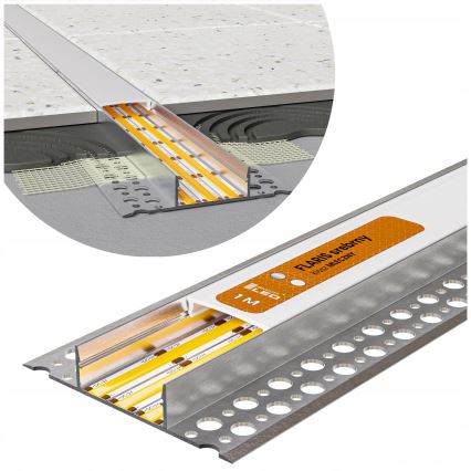 ZESTAW: 1x ściemnialna taśma LED RGBW NEO LITE MUSIC LED/24W/230V 5 m IP65 Wi‑Fi Tuya + 5x profil wpuszczany 1 m (srebrny/biały) + pilot zdalnego sterowania