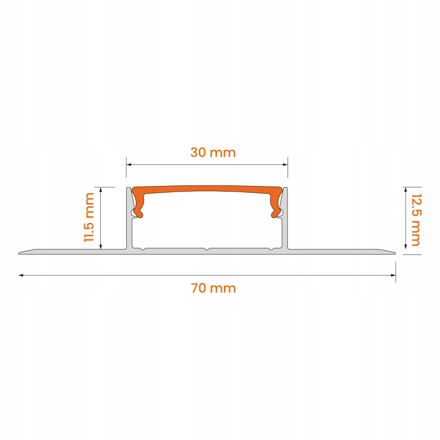 ZESTAW 1x taśma LED z czujnikiem ruchu FLEX LED/3,6W/4xAA 2 m + 2x profil wpuszczany 1 m srebrny/biały