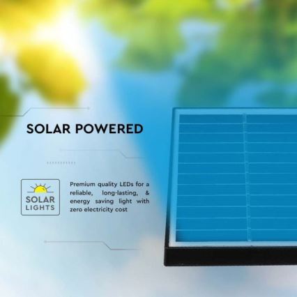Zestaw 2 lamp solarnych LED zewnętrznych 2xLED/1,2W/3,7V IP65 3000K 4000 mAh