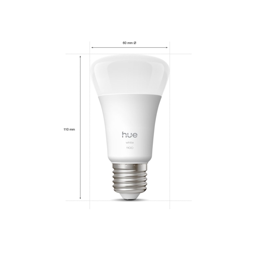 ZESTAW 2 żarówek LED ściemnialnych Philips Hue WHITE E27, 9,5 W, 230 V, 2700 K