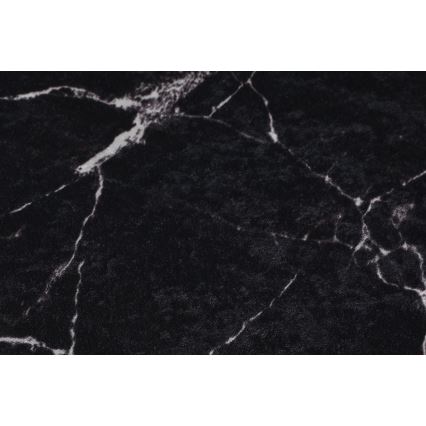 ZESTAW 2x Dywanik łazienkowy MARBLE 50x60/60x100 cm czarny