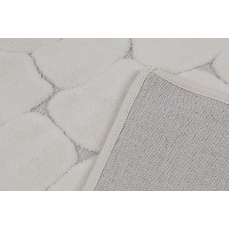 ZESTAW 2x dywaników łazienkowych LINO 60/100 cm kremowy