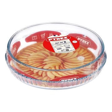 Zestaw 2x form do ciasta PYREX śr. 26/28 cm