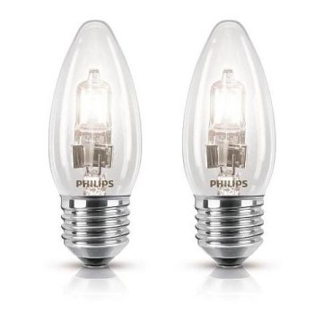 ZESTAW 2x Halogenowa żarówka Philips E27/42W/230V - ECO CLASSIC