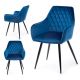 ZESTAW 2x Krzesło do jadalni SAMETTI niebieski