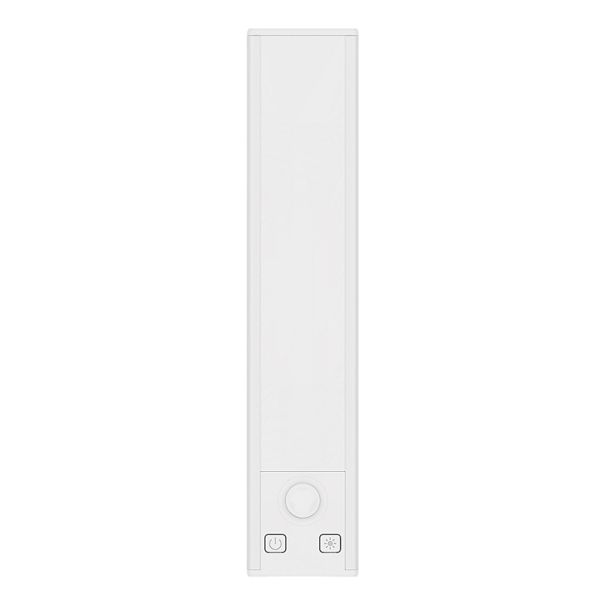 ZESTAW 2x ładowalne oświetlenie meblowe LED z czujnikiem ruchu i zmierzchu VIRO LED/1,2W/3,7V 800 mAh 3000/4000/6500K 30 cm biały