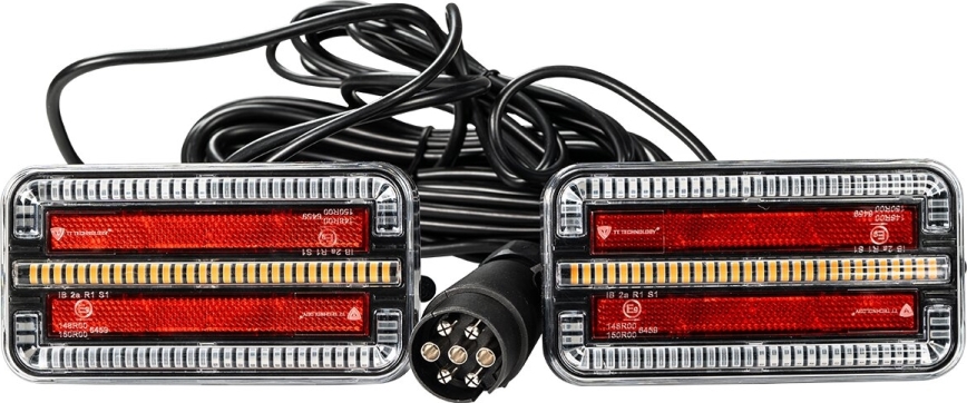 ZESTAW 2x LED Oświetlenie do przyczepy z kierunkowskazem dynamicznym LED/12-24V IP65