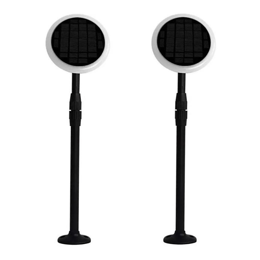 ZESTAW 2x LED Regulowana lampa solarna GARDEN LED/3W/5V 42-80 cm 4000K IP65 1000 mAh